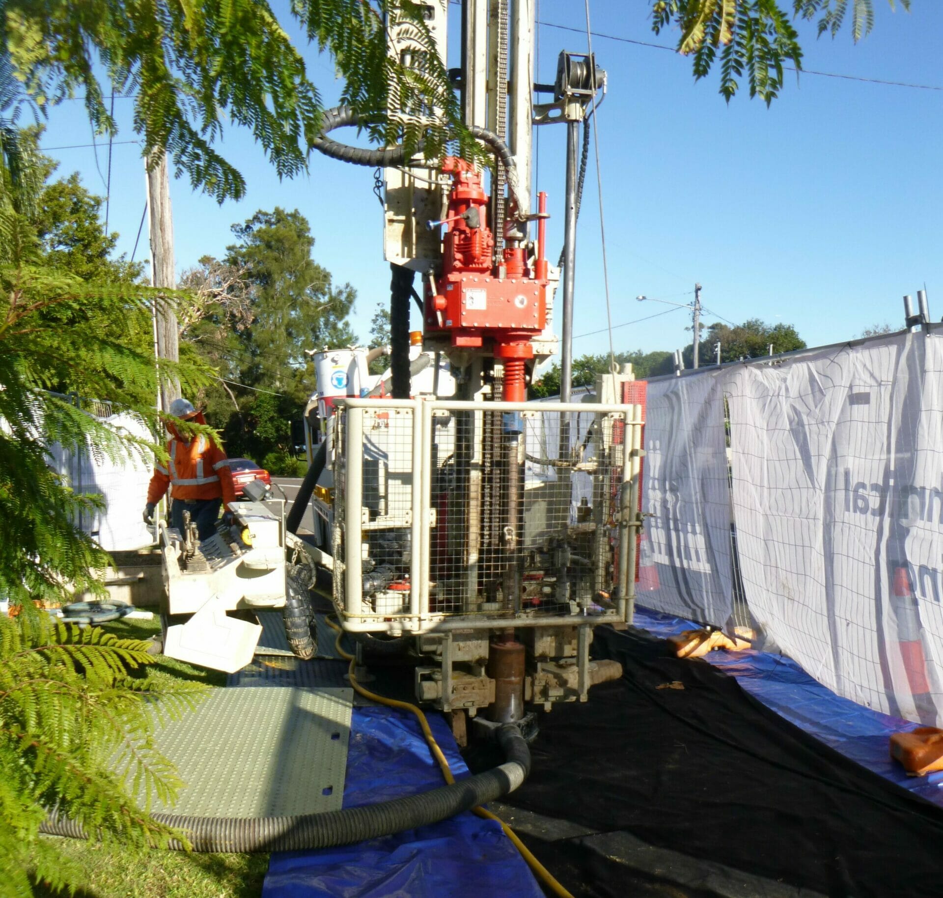 Supporting investigation works for Stage 2 of Parramatta Light Rail project in Parramatta, Australia