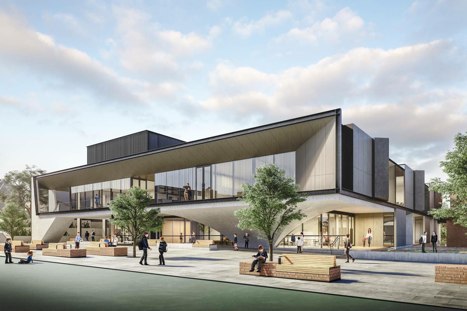 The Middle School Redevelopment is the cornerstone of Carey’s comprehensive Masterplan which seeks to facilitate leading edge pedagogy with modern, flexible learning spaces for years 7 – 9.  In addition to the 5100m2 of new building works, the project also included the upgrade of the existing 800 seat Memorial Great Hall and Raymond Hall Drama Centre, totaling 700m2 of refurbishment.
